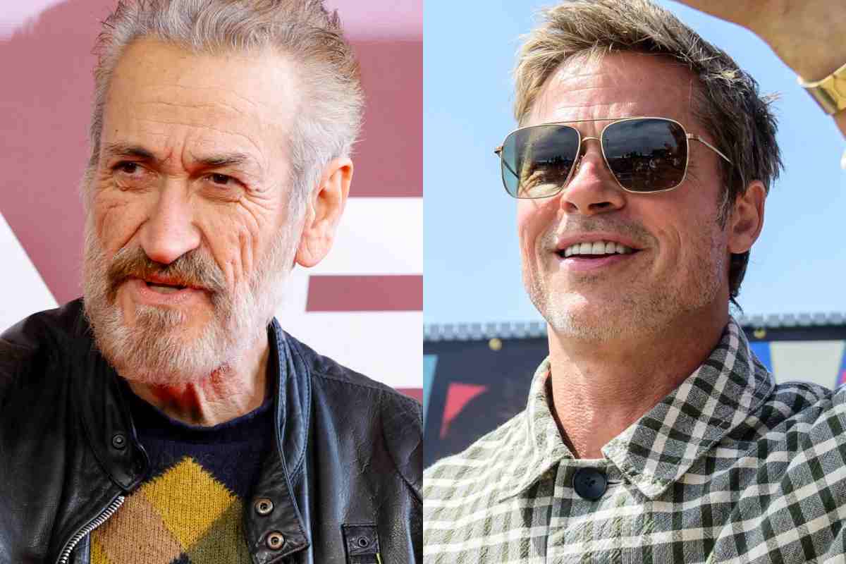 Brad Pitt e Marco Giallini: i due attori amano andare in moto