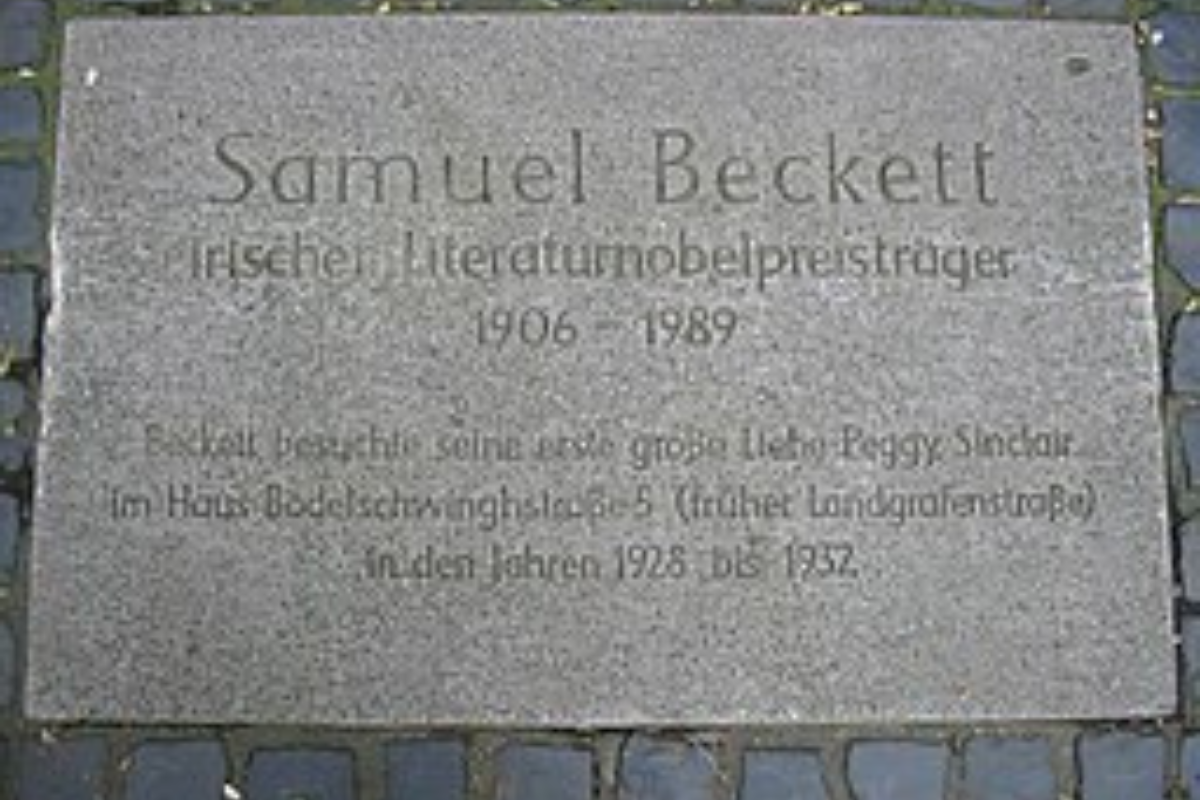 Samuel-Beckett-Gedenktafel Kasse