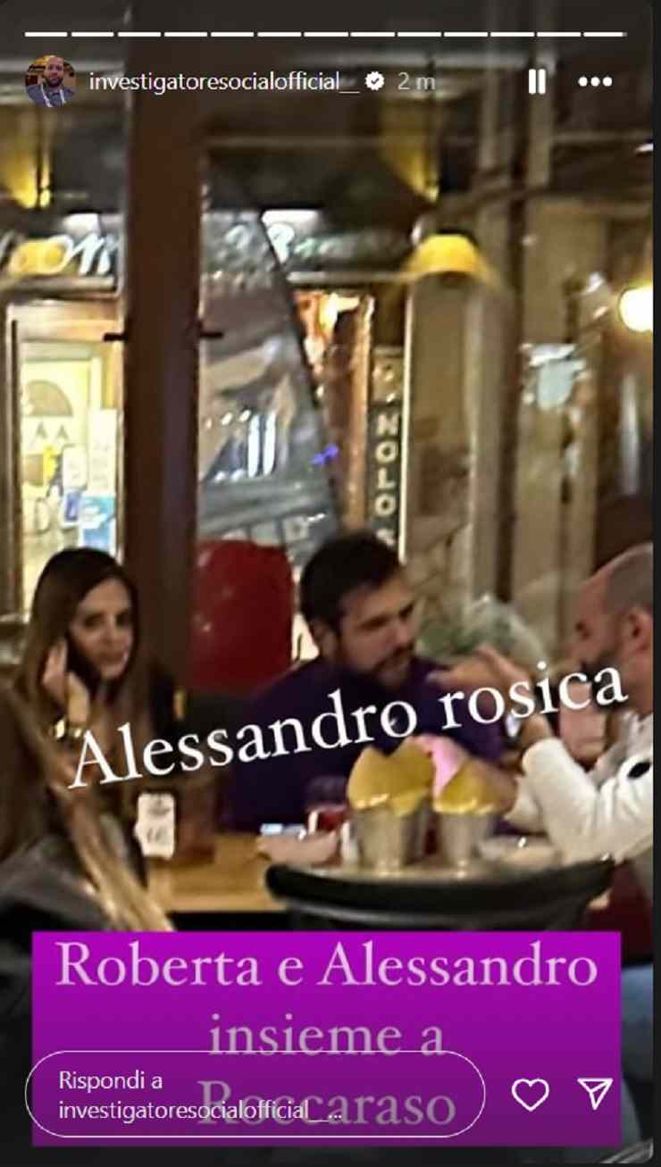 Alessandro e Roberta insieme 