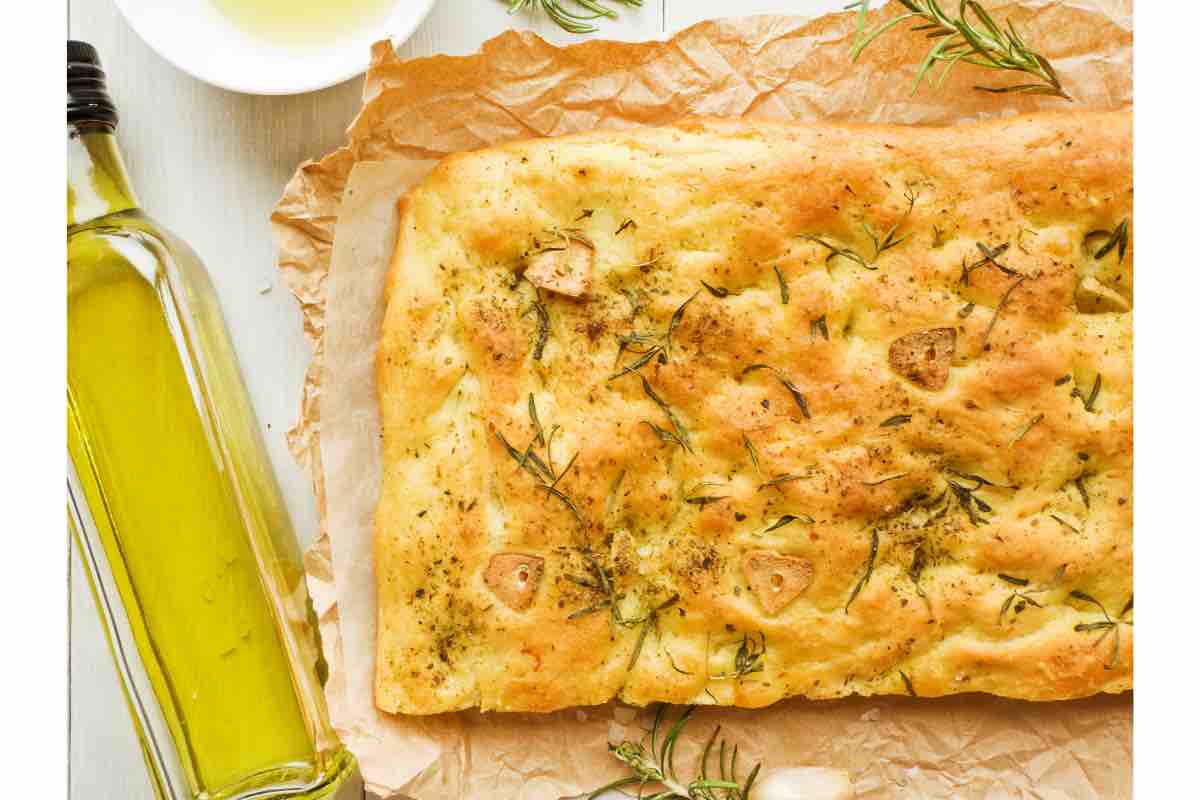 Focaccia aglio e rosmarino