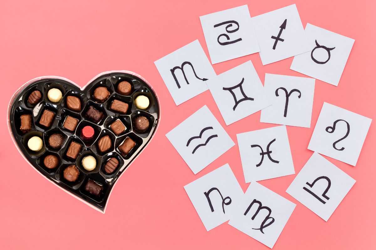 cioccolatini e segni zodiacali