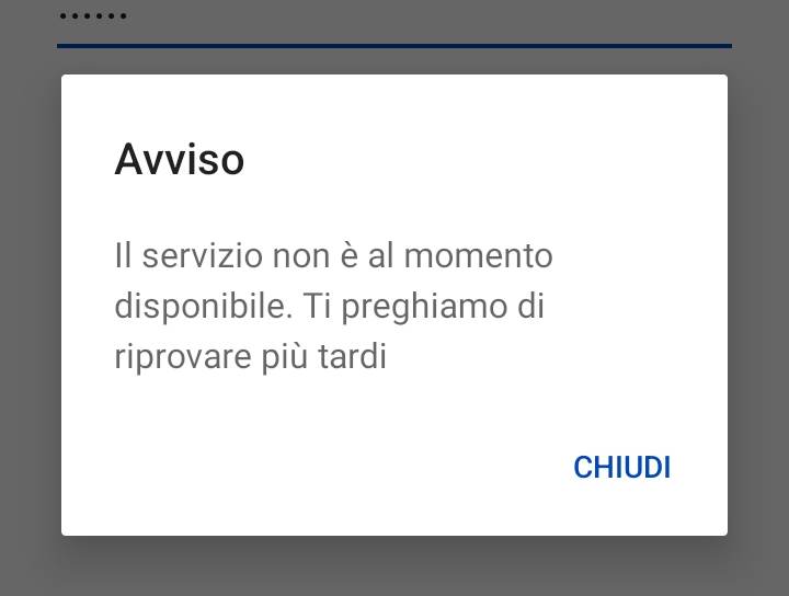 App PostePay non funzionante