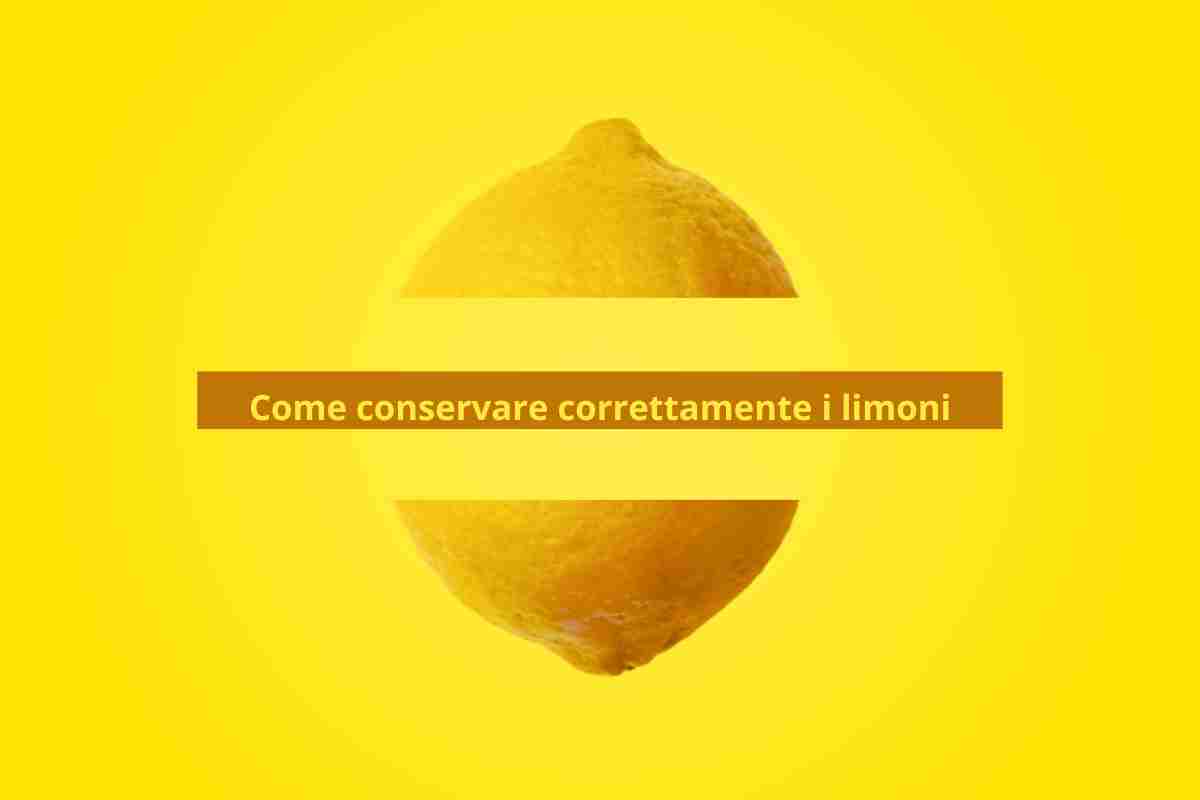 conservare i limoni