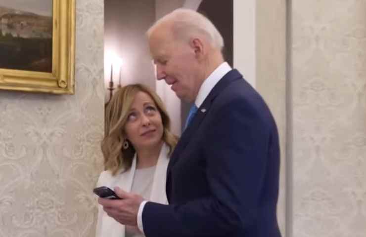 Giorgia Meloni Joe Biden