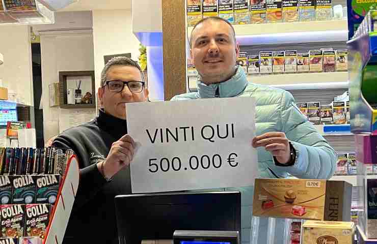 vinti qui 500.000 euro